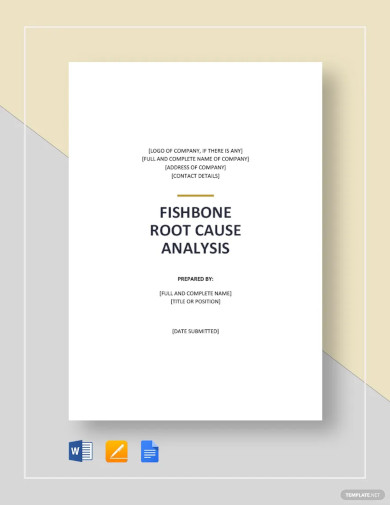Fishbone Root Cause Analysis Template