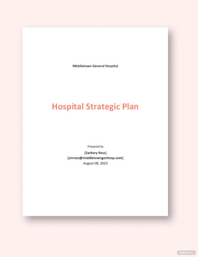 Hospital Strategic Plan Template