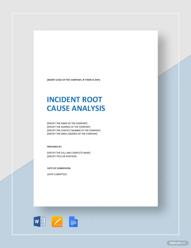 Incident Root Cause Analysis Template