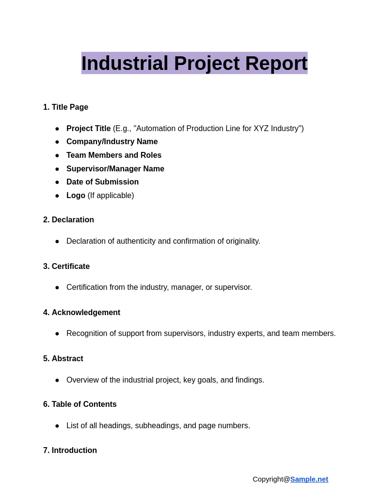 Industrial Project Report Google Docs 12 17 2024 04 11 PM