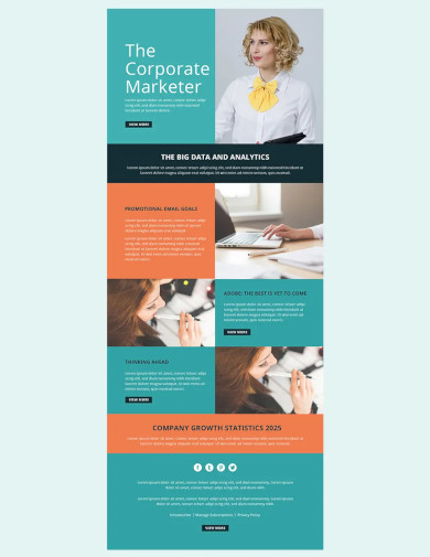Marketing Email Newsletter Template