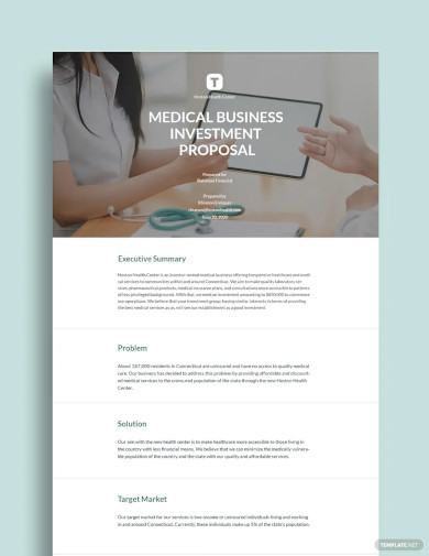 Medical Business Proposal Template
