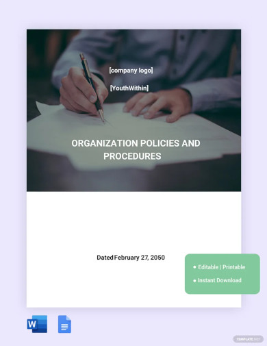 Policy And Procedure Guideline Template