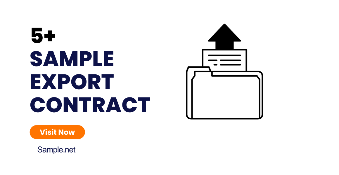 sample export contract