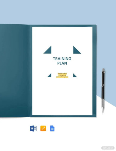 Sample Training Plan Template