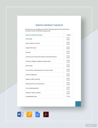 Service Contract Offer Letter Template