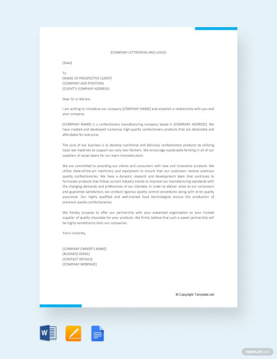 Business Introduction Letter Sample Template