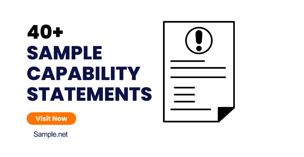sample capability statements