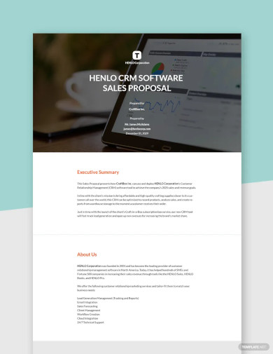 Software Sales Proposal Template