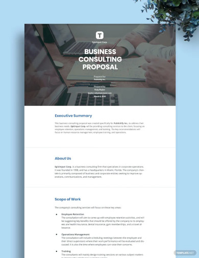 Business Consulting Proposal Template
