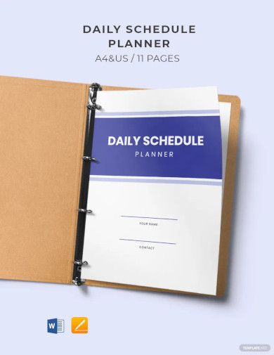 Daily Schedule Planner and Checklist Template