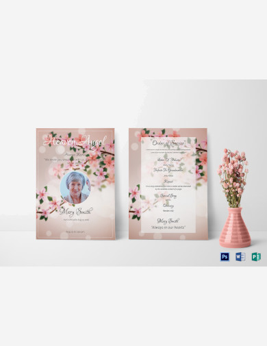 Eulogy Funeral Invitation Template