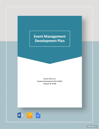 Event Management Development Plan Template