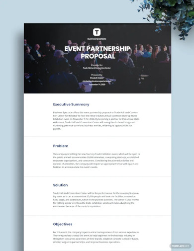Event Partnership Proposal Template