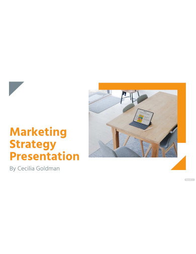 Marketing Report Presentation Template