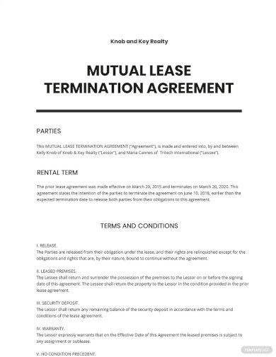 41 SAMPLE Mutual Agreement In PDF MS Word Google Docs Apple Pages