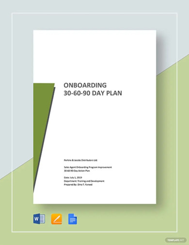 Onboarding 30 60 90 Day Plan Template