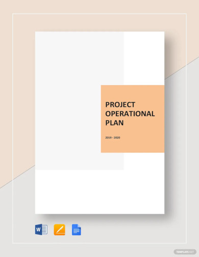 Project Operational Plan Template