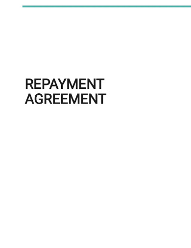 Simple Repayment Agreement Template