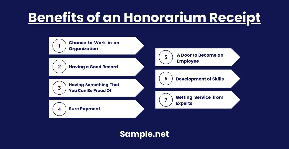 Benefits of an Honorarium Receipt