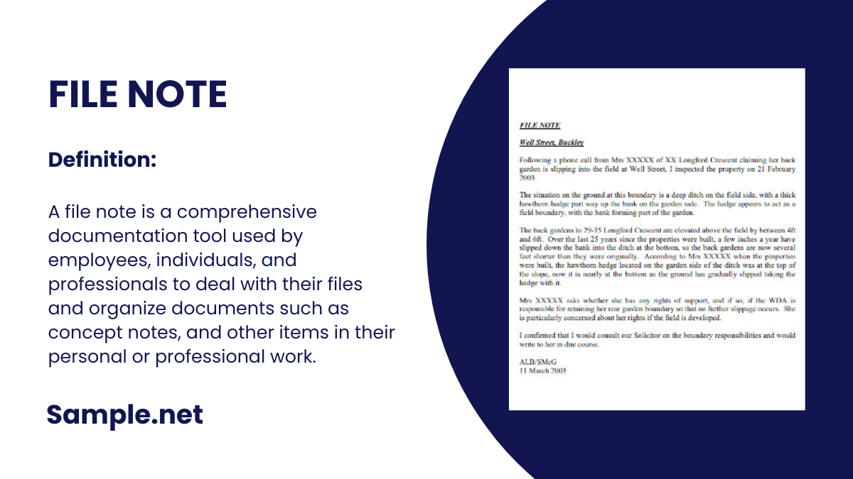 FREE 23 File Note Samples PDF Word