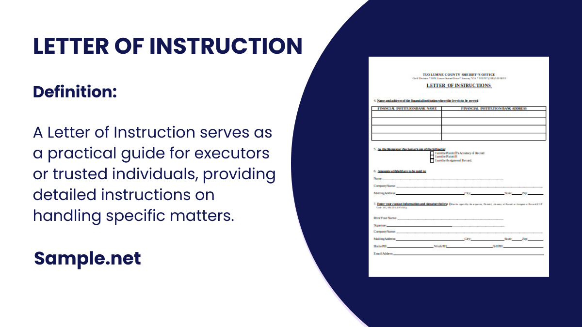 letter of instruction