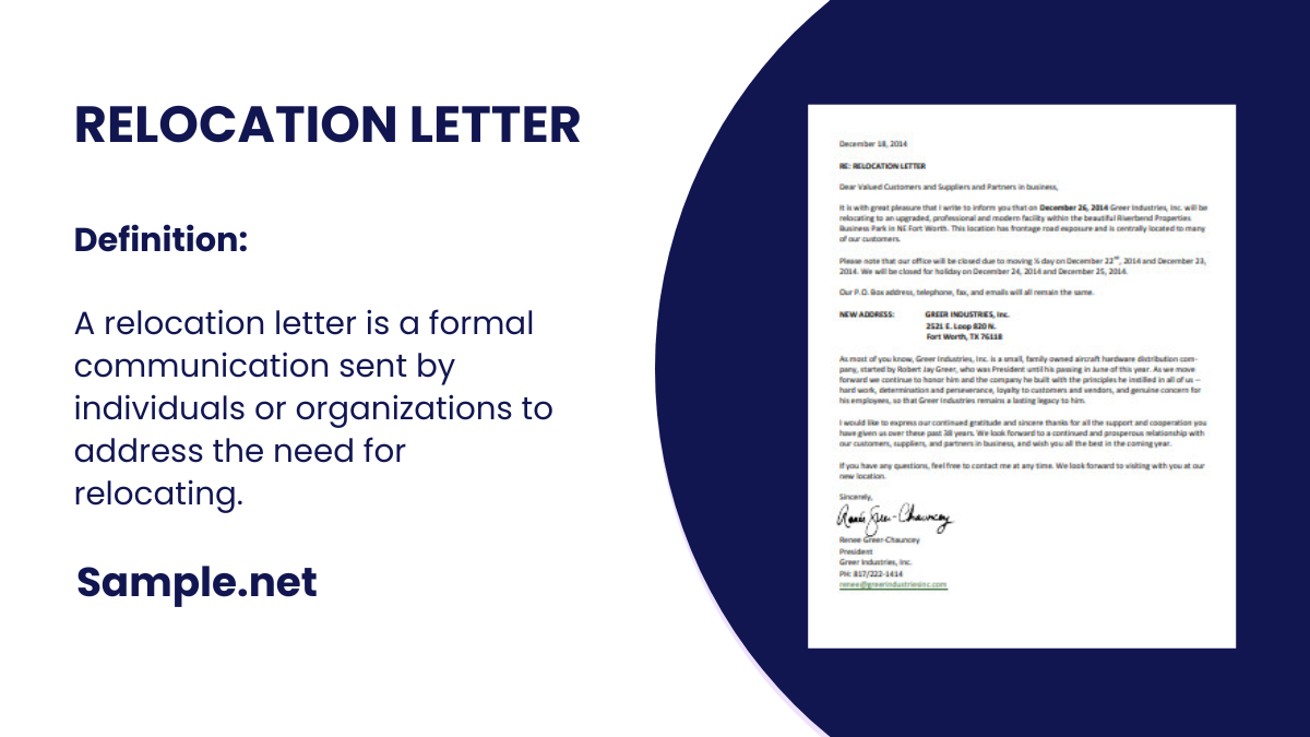 Relocation Letter