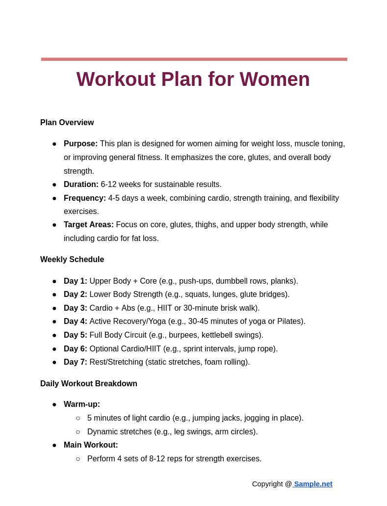 Workout Plan for Women Google Docs 10 22 2024 03 45 PM