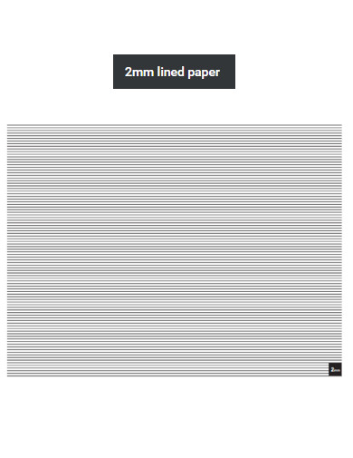 2mm lined paper