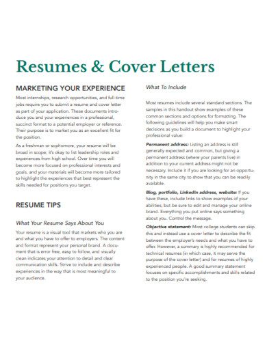 Accessible Cover Letter for Resume