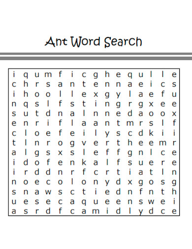 Ant Word Search