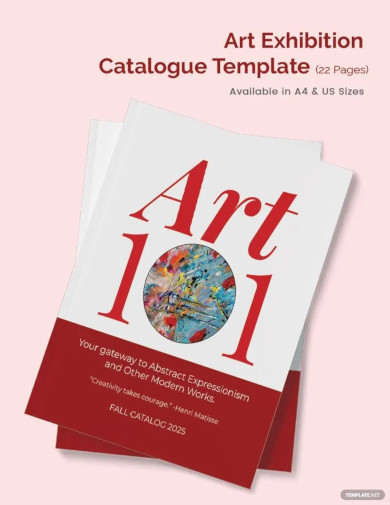 Art Exhibition Catalogue Template