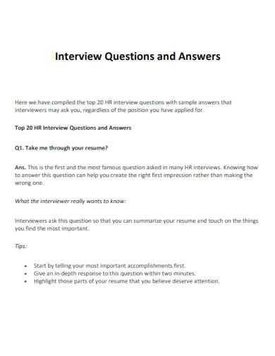 Basic Interview Questions and Answers