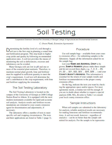 Basic Soil Testing