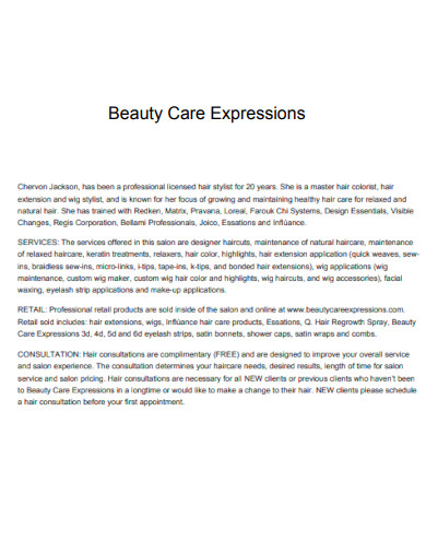 Beauty Care Expressions