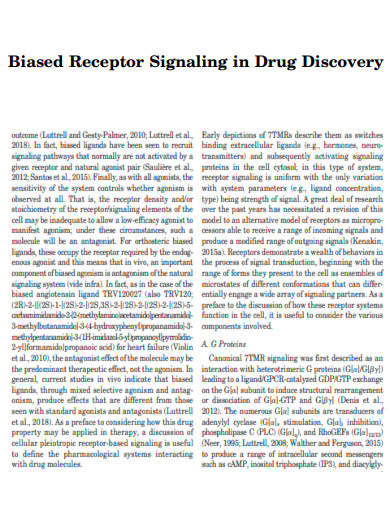 Biased Receptor Signaling in Drug Discovery