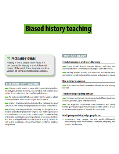 Biased history teaching