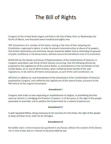 Bill of Rights in PDF