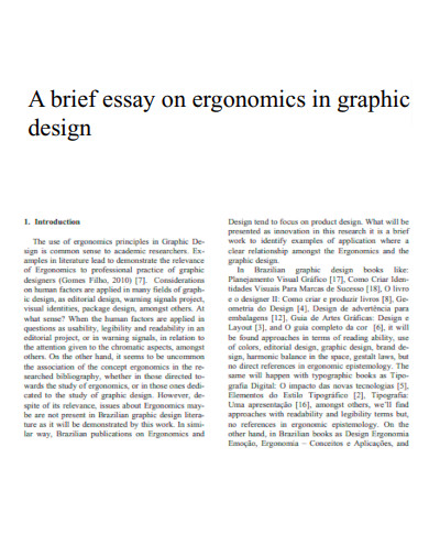 Brief Essay on Graphic Design