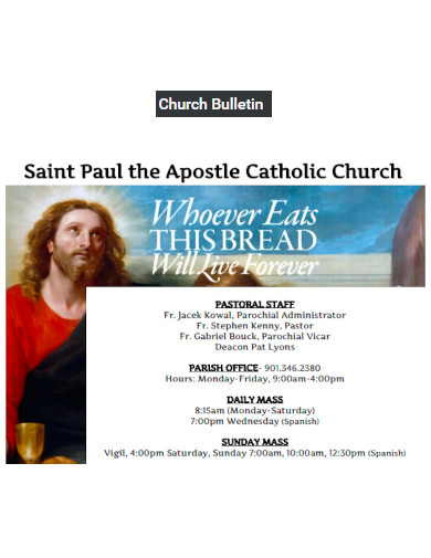 Catholic Church Bulletin