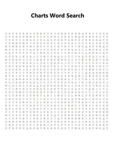 Charts Word Search