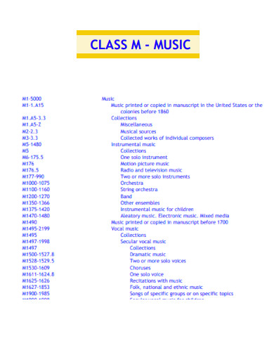 Class M Music