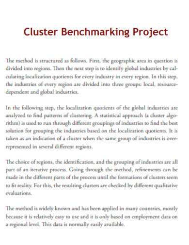 Cluster Benchmarking Project