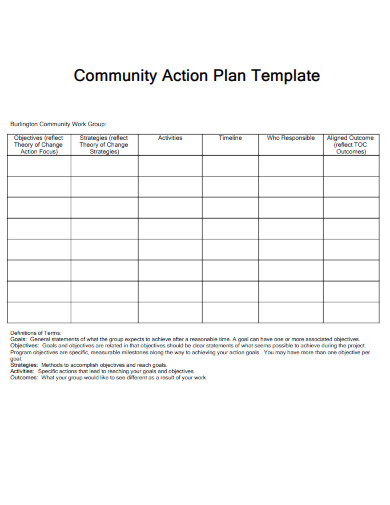 Community Action Plan