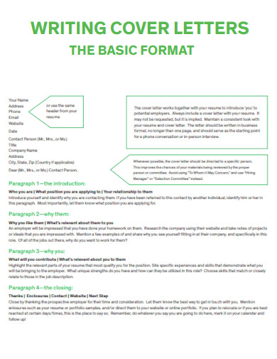 Cover Letter for Resume Format