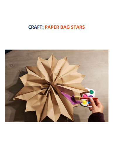 Craft Paper Bag Star