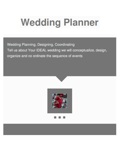Designing Wedding Planner