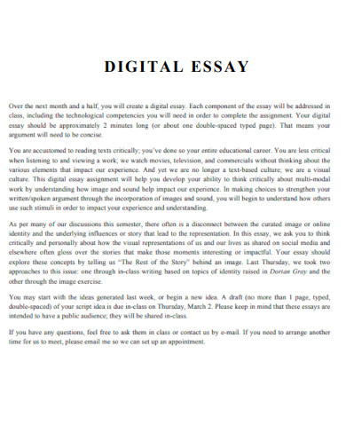 Digital Essay
