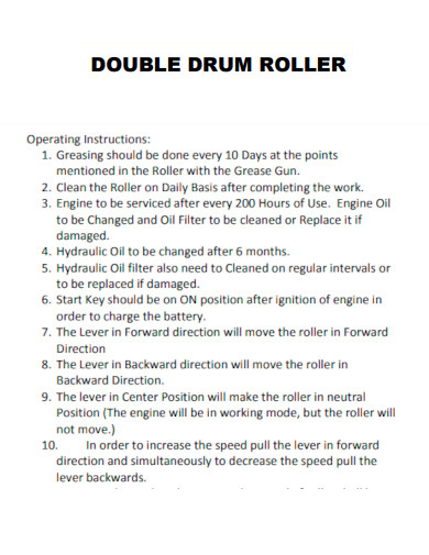 Double Drum Roller