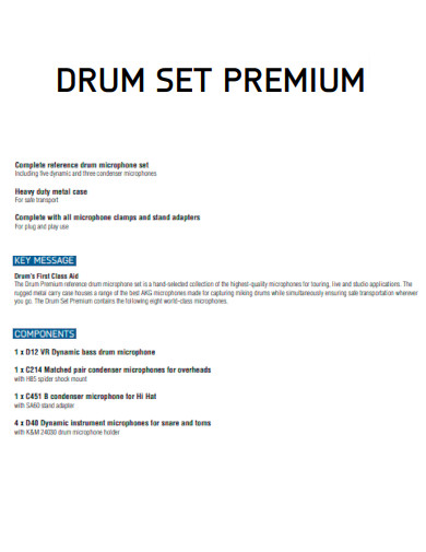 Drum Set Premium